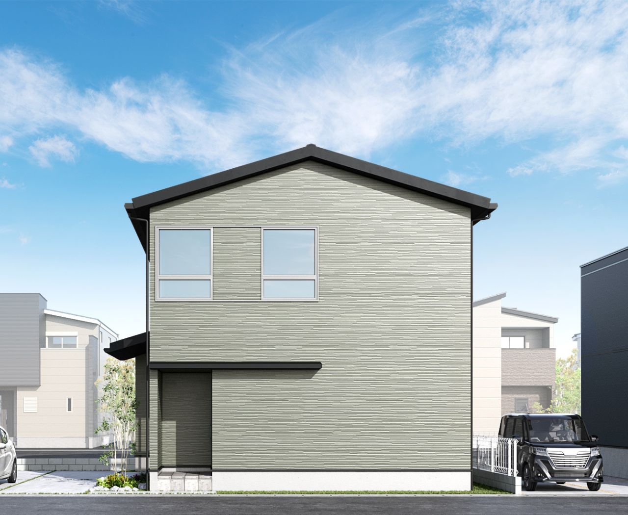 葛城市東室 街かどモデルハウス ～光と緑が遊び、時間と空間が繋がるお家～